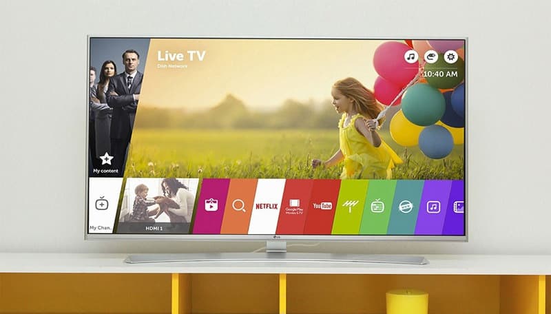 WebOS là hệ điều hành độc quyền do LG phát triển Hệ điều hành của tivi LG