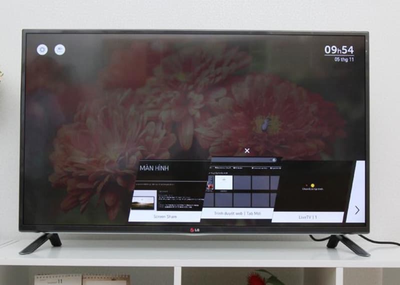 Xóa lịch sử trên tivi LG
