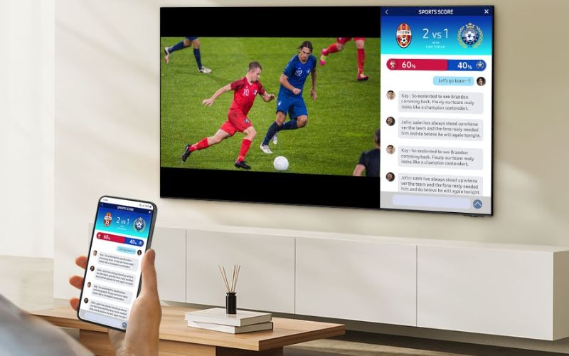 Samsung UA98DU9000 tích hợp tính năng Multi View cho xem đa nhiệm dễ dàng Samsung UA98DU9000 tích hợp tính năng Multi View cho xem đa nhiệm dễ dàng