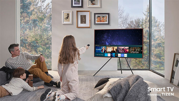 Tivi Samsung 65LS03B giống như một bức tranh kiệt tác hoàn hảo cho không gian ngôi nhà