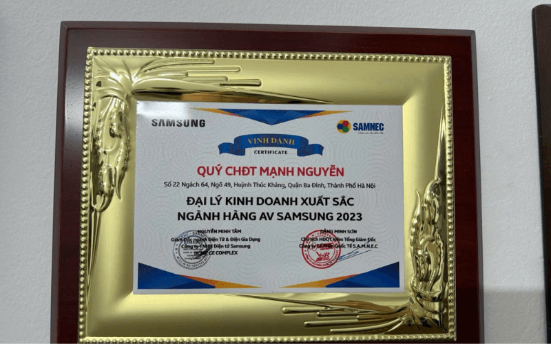 Điện máy Mạnh Nguyễn địa chỉ uy tín mua sắm tivi Samsung tại Hà Nội