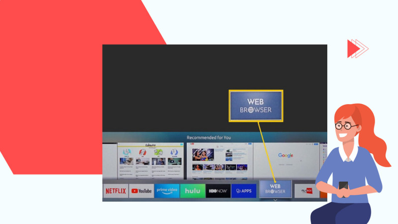 Các nhãn Web Browser, Youtube, Zing TV