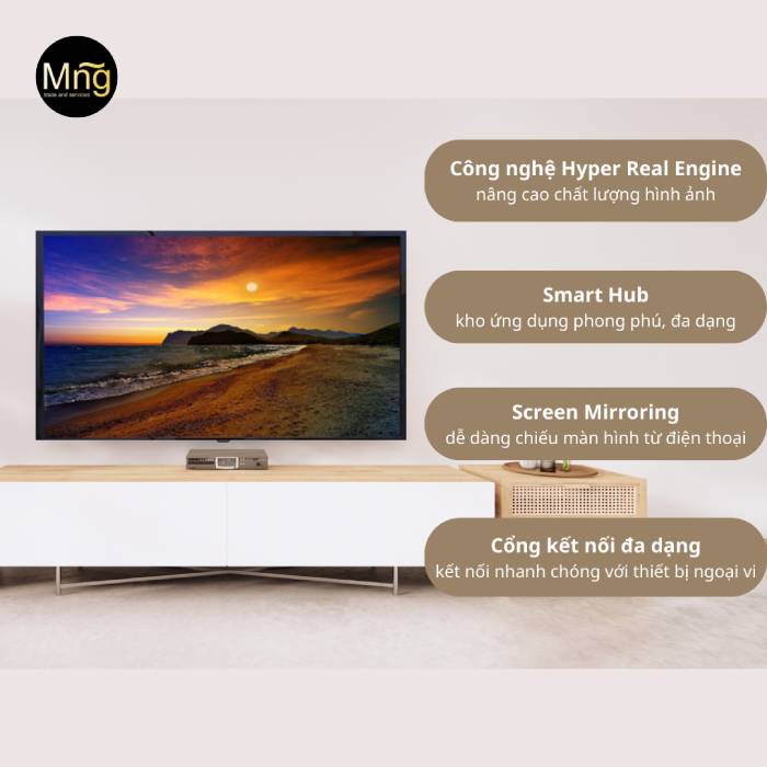 Tivi Samsung Full HD 40 inch UA40J5250DKXXV có thiết kế siêu mỏng