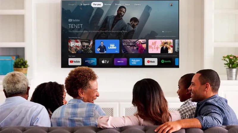 Tivi Sony 55 inch có màn hình lớn vừa phải, thích hợp lắp đặt ở nhiều không gian