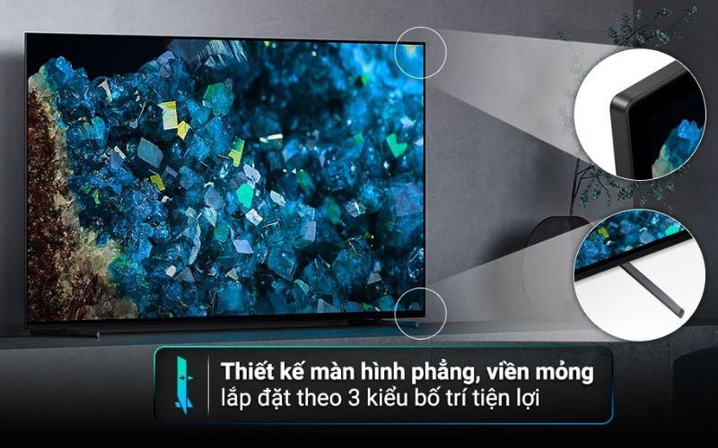 Thiết kế sang trọng và thẩm mỹ của Sony XR-65A80L