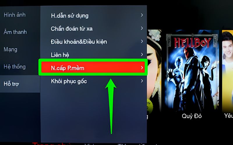 Cần cập nhật phần mềm tivi để khắc phục tình trạng mất tiếng