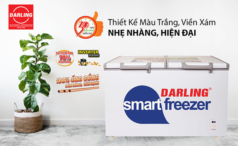 Tủ đông Darling 2 ngăn 370 lít DMF-3699 WS4 Tủ đông Darling 2 ngăn 370 lít DMF-3699 WS4