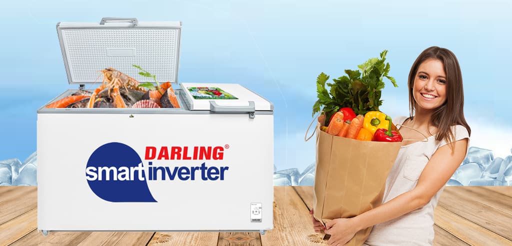 Tủ đông Darling 2 ngăn Inverter 770 lít DMF-7699 WSI4 Tủ đông Darling 2 ngăn Inverter 770 lít DMF-7699 WSI4