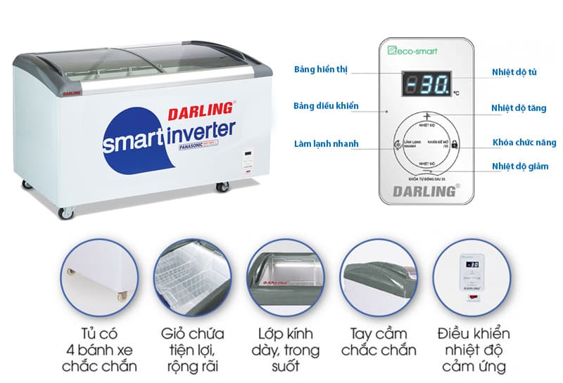 Tủ kem Darling 650 lít DMF-6079ASKI Tủ kem Darling 650 lít DMF-6079ASKI