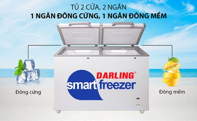 Tủ đông Darling 2 ngăn 230 lít DMF-2699 WS Tủ đông Darling 2 ngăn 230 lít DMF-2699 WS