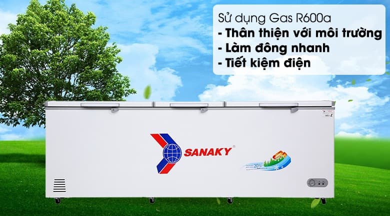  Gas R600a hiệu suất làm đông cao, thân thiện môi trường