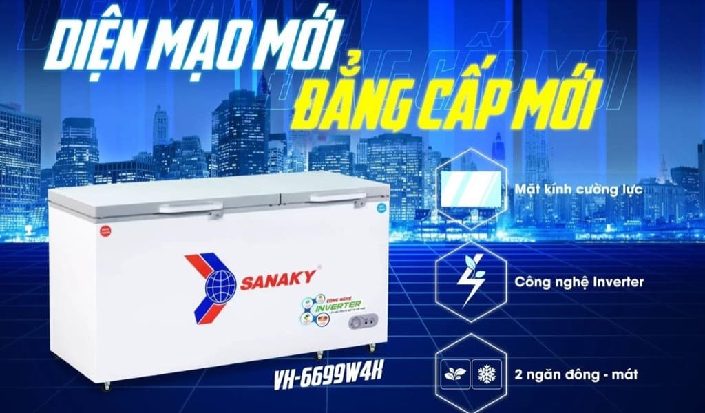 Chiếc tủ đông hiện đại, sang trọng tạo điểm nhấn cho mọi không gian Chiếc tủ đông hiện đại, sang trọng tạo điểm nhấn cho mọi không gian