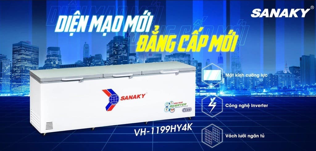 Thiết kế hiện đại, nắp phủ kính cường lực sang trọng điểm nhấn cho mọi không gian