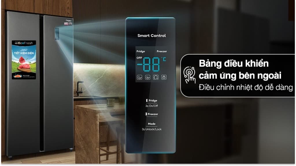 Các tính năng thông minh điều khiển nhiệt độ đơn giản, sử dụng tủ lạnh tiện ích  Các tính năng thông minh điều khiển nhiệt độ đơn giản, sử dụng tủ lạnh tiện ích
