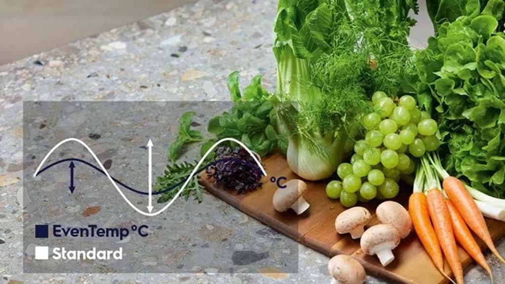 Công nghệ EnvenTemp cân bằng nhiệt độ lý tưởng cho thực phẩm luôn tươi ngon Công nghệ EnvenTemp cân bằng nhiệt độ lý tưởng cho thực phẩm luôn tươi ngon