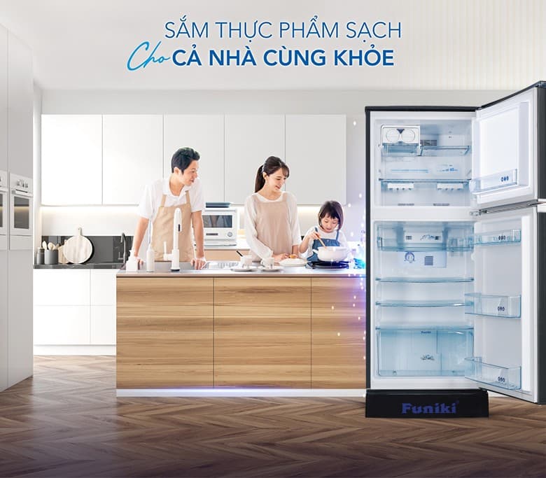 Ngăn rau củ rộng rãi được cung cấp, duy trì độ ẩm tối ưu