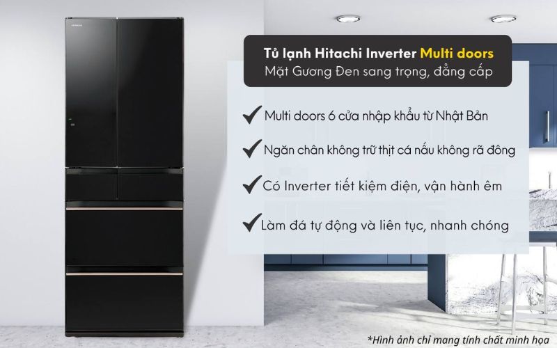 Chiếc tủ lạnh MultiDoors cao cấp, dung tích 617 lít nâng tầm không gian bếp