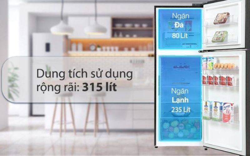 Chiếc tủ lạnh truyền thống hiện đại, dung tích 315 lít nâng tầm mọi không gian Chiếc tủ lạnh truyền thống hiện đại, dung tích 315 lít nâng tầm mọi không gian