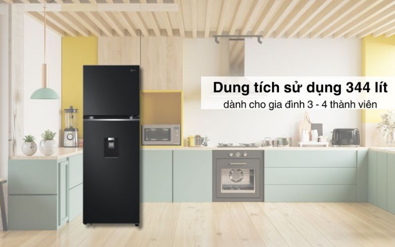Thiết kế thanh lịch, dung tích 334 lít phục vụ nhu cầu sử dụng cho 3 đến 4 người