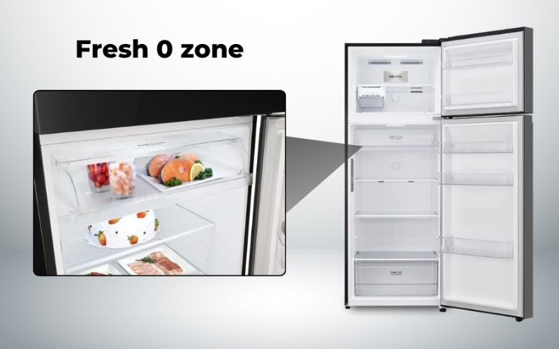 Ngăn đông mềm Fresh 0 zone trữ thực phẩm tươi sống không cần rã đông Ngăn đông mềm Fresh 0 zone trữ thực phẩm tươi sống không cần rã đông