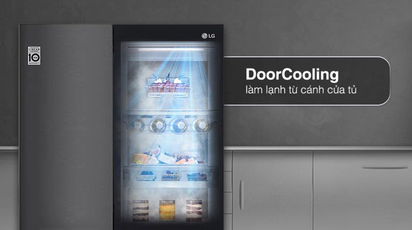 Công nghệ DoorCooling, LinearCooling giữ sự tươi ngon thực phẩm lâu ngày Công nghệ DoorCooling, LinearCooling giữ sự tươi ngon thực phẩm lâu ngày