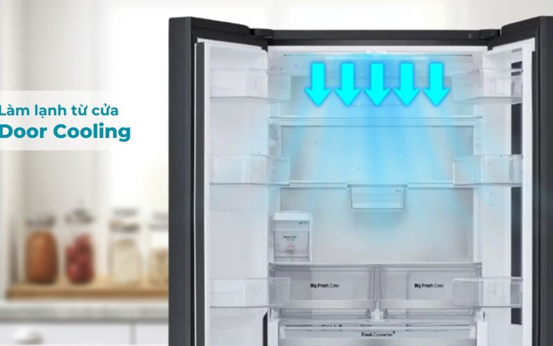 Hơi lạnh từ cửa Door Cooling làm lạnh nhanh hơn Hơi lạnh từ cửa Door Cooling làm lạnh nhanh hơn