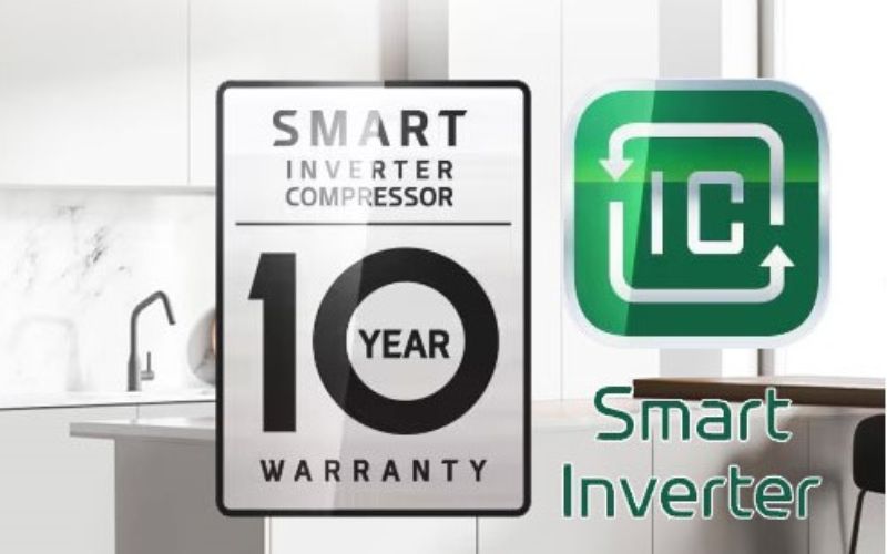  Công nghệ LG Smart Inverter Compressor™ vận hành tiết kiệm điện năng