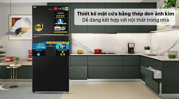 Tủ lạnh Panasonic 2 cánh Inverter 326L NR-TL351GPKV