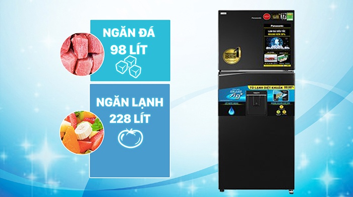 Tủ lạnh Panasonic 2 cánh Inverter 326L NR-TL351GPKV
