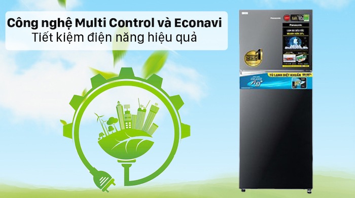 Tủ lạnh Panasonic Inverter 326 Lít NR-TL351VGMV