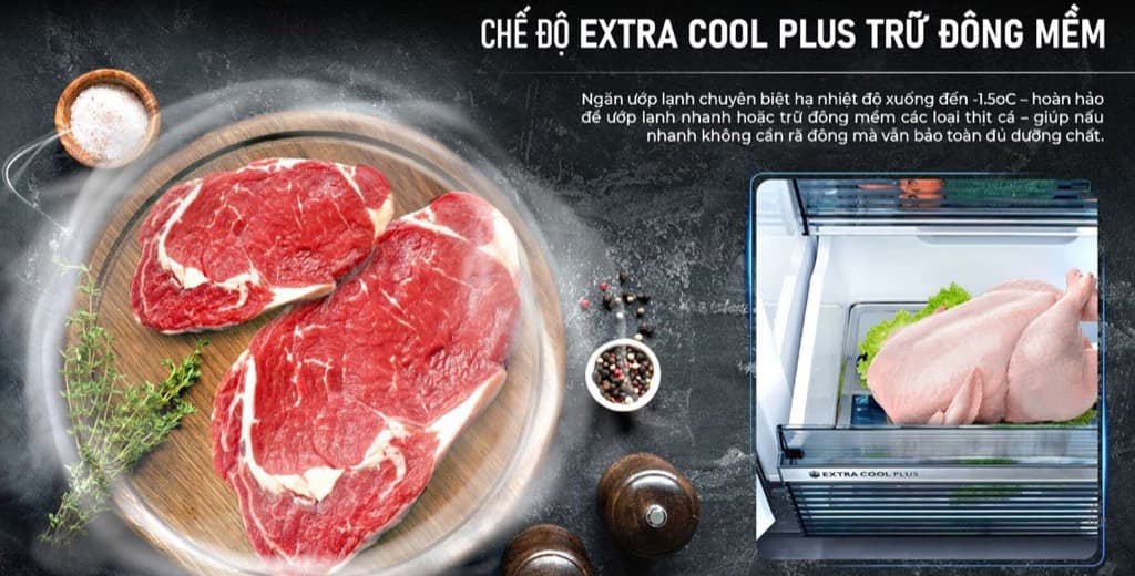 Tủ lạnh Sharp Inverter 525L 4 cửa SJ-FXP600VG-BK Tủ lạnh Sharp Inverter 525L 4 cửa SJ-FXP600VG-BK