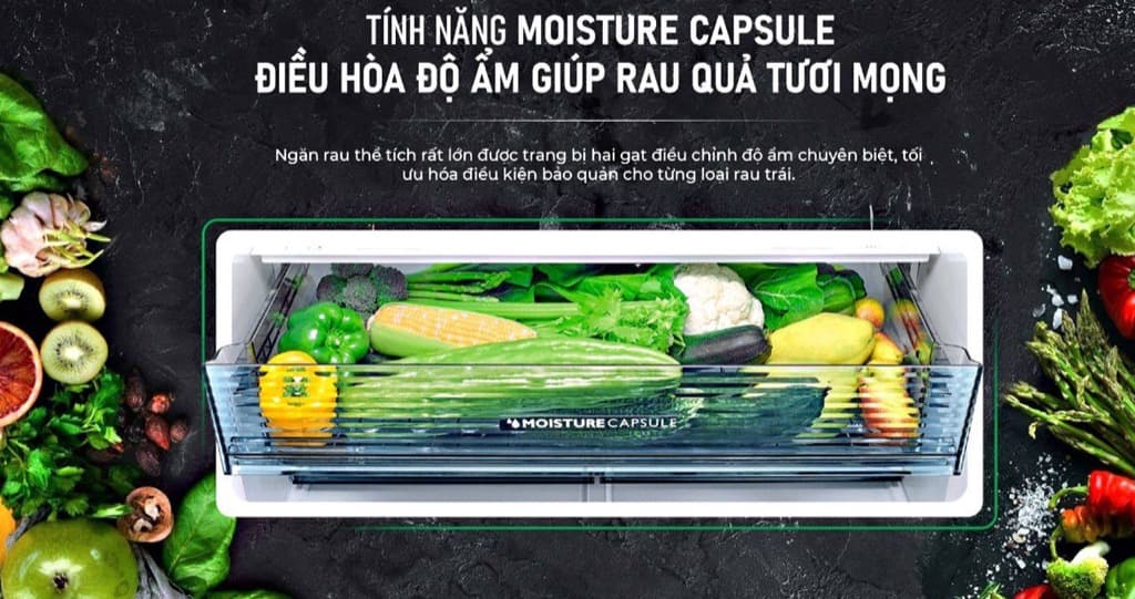 Tủ lạnh Sharp Inverter 525L 4 cửa SJ-FXP600VG-BK Tủ lạnh Sharp Inverter 525L 4 cửa SJ-FXP600VG-BK