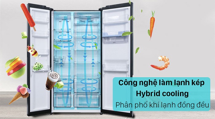 Tủ lạnh Sharp Inverter 572L 4 cửa SJ-FX640V-SL Tủ lạnh Sharp Inverter 572L 4 cửa SJ-FX640V-SL