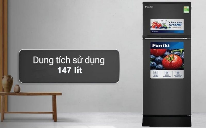 Dung tích 147 lít nhỏ gọn phù hợp với không gian khiêm tốn Dung tích 147 lít nhỏ gọn phù hợp với không gian khiêm tốn