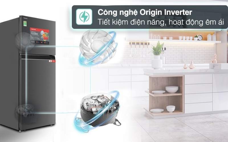 Toshiba GR-RT559WE-PMV(58)-MM tích hợp công nghệ tiết kiệm điện hàng đầu hiện nay