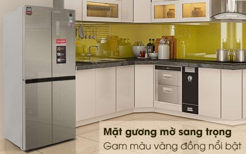 Sharp SJ-FXP480VG-CH là dòng tủ lạnh 4 cửa cao cấp, tiết kiệm điện năng