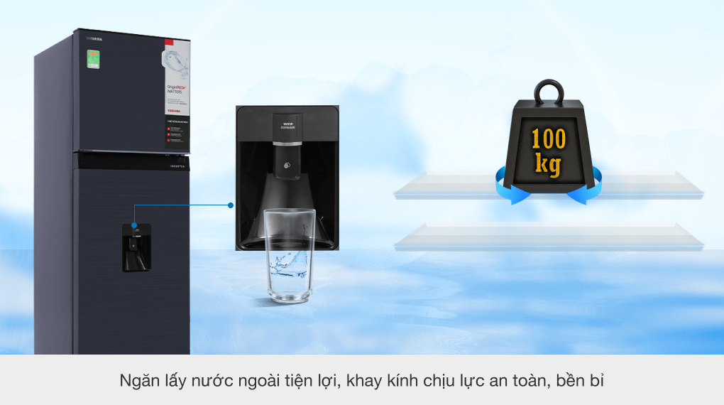 Tủ lạnh Toshiba Inverter 249 lít GR-RT325WE-PMV(06)-MG Tủ lạnh Toshiba Inverter 249 lít GR-RT325WE-PMV(06)-MG