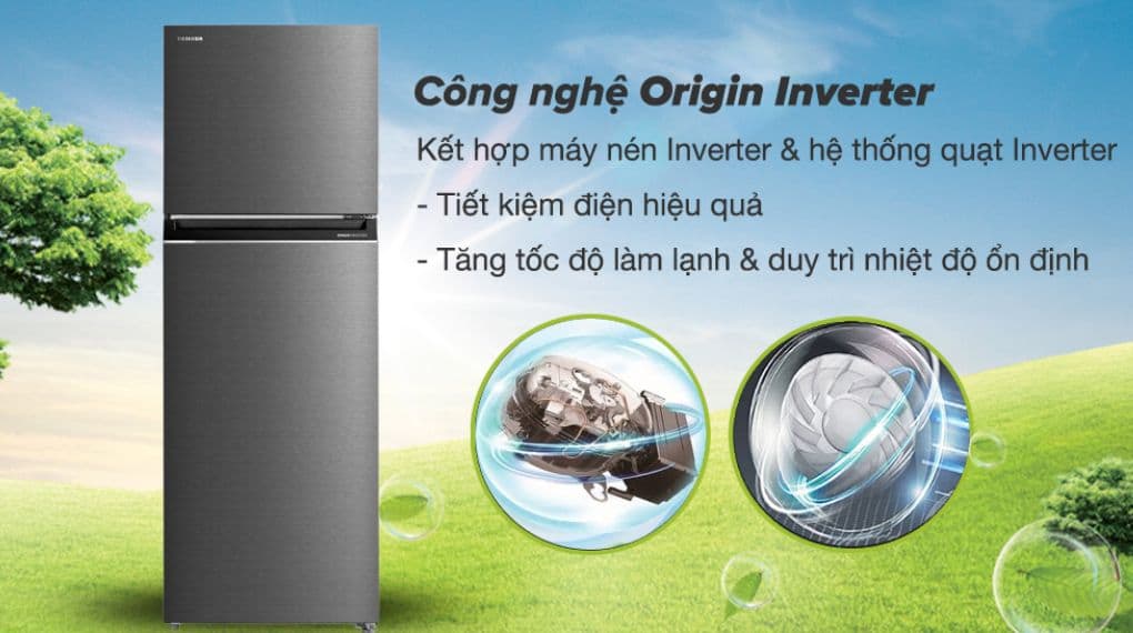 Công nghệ Origin Inverter giảm ồn, giảm 50% khả năng tiêu thụ điện năng  Công nghệ Origin Inverter giảm ồn, giảm 50% khả năng tiêu thụ điện năng