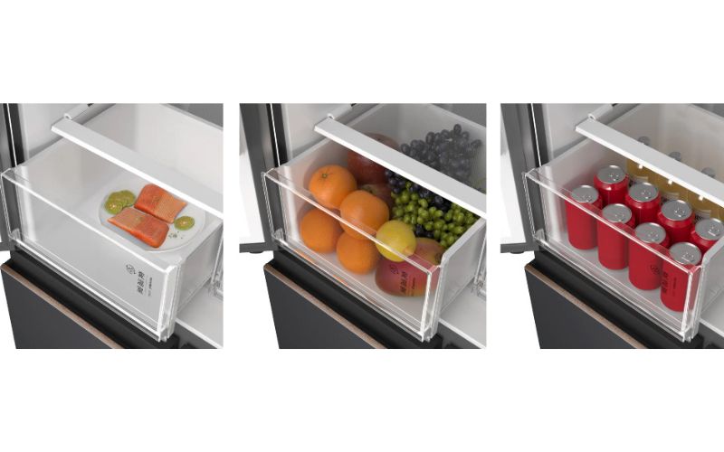  Ngăn chuyển đổi Flexible Zone bảo quản được đa dạng các loại thực phẩm
