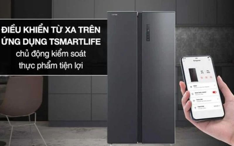  Ứng dụng điện thoại TSmartLife kiểm soát, cài đặt chức năng của tủ lạnh từ xa 