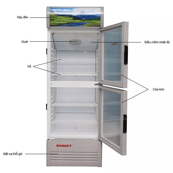 Tủ mát Sanaky 210 Lít 2 cửa Inverter VH-218W3L Tủ mát Sanaky 210 Lít 2 cửa Inverter VH-218W3L