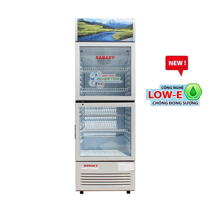Tủ mát Sanaky 300 Lít 2 cửa Inverter VH-308W3L
