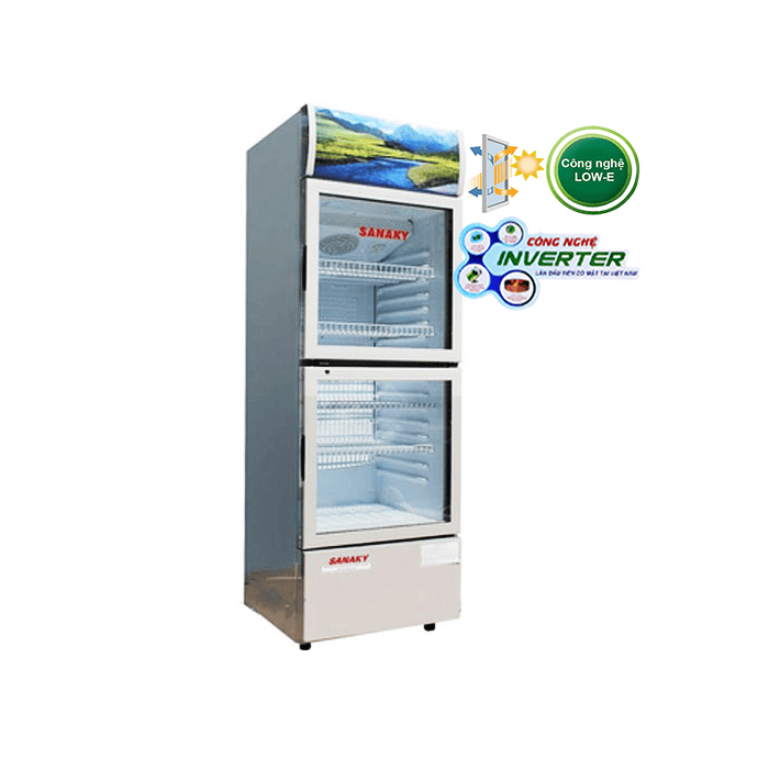 Tủ mát Sanaky 300 Lít 2 cửa Inverter VH-358W3L