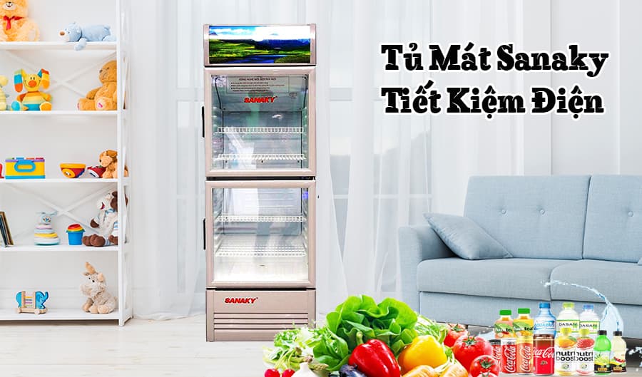 Tủ mát Sanaky 300 Lít 2 cửa Inverter VH-358W3L Tủ mát Sanaky 300 Lít 2 cửa Inverter VH-358W3L