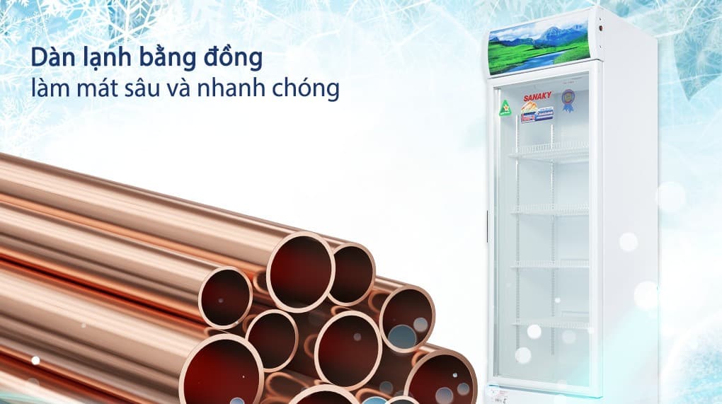 Dàn lạnh bằng đồng, Gas R290 làm lạnh nhanh, sâu, thân thiện với môi trường Dàn lạnh bằng đồng, Gas R290 làm lạnh nhanh, sâu, thân thiện với môi trường