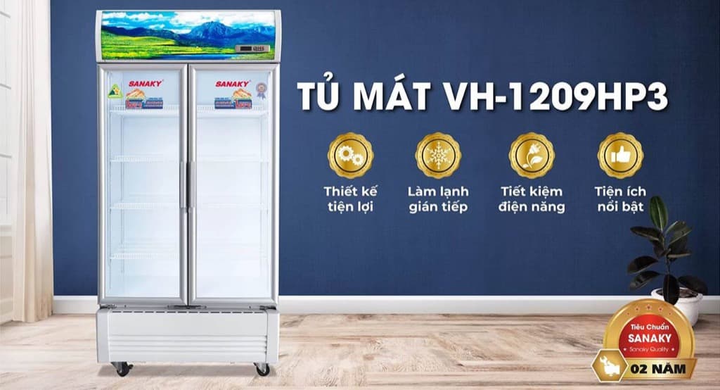Chiếc tủ mát đứng 2 cánh hiện đại, bền đẹp hài hòa với mọi không gian Chiếc tủ mát đứng 2 cánh hiện đại, bền đẹp hài hòa với mọi không gian