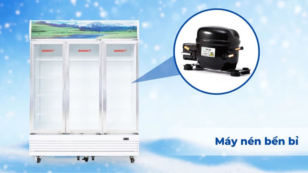 Máy nén Inverter, Gas R600a vận hành êm, bền bỉ, tiết kiệm điện năng Máy nén Inverter, Gas R600a vận hành êm, bền bỉ, tiết kiệm điện năng