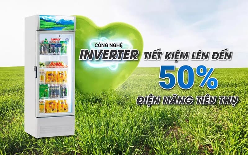 Công nghệ Inverter tối ưu đến 50% điện năng, vận hành êm ái, bền bỉ  Công nghệ Inverter tối ưu đến 50% điện năng, vận hành êm ái, bền bỉ