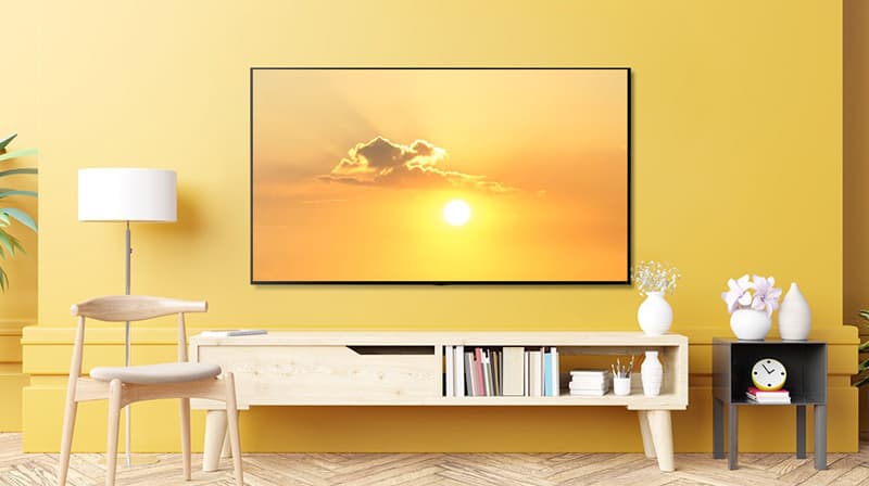 Thiết kế mỏng nhẹ của tivi 65QNED91SQA Thiết kế mỏng nhẹ của tivi 65QNED91SQA