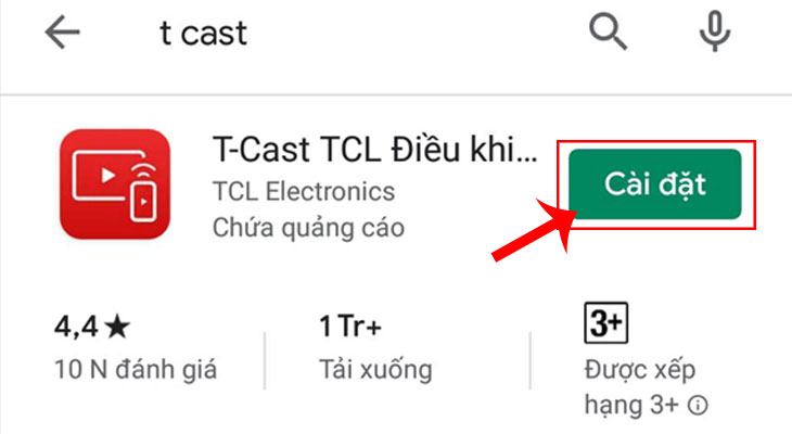 Điều khiển tivi tcl bằng điện thoại